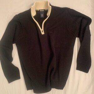 Roots zip neck sweater